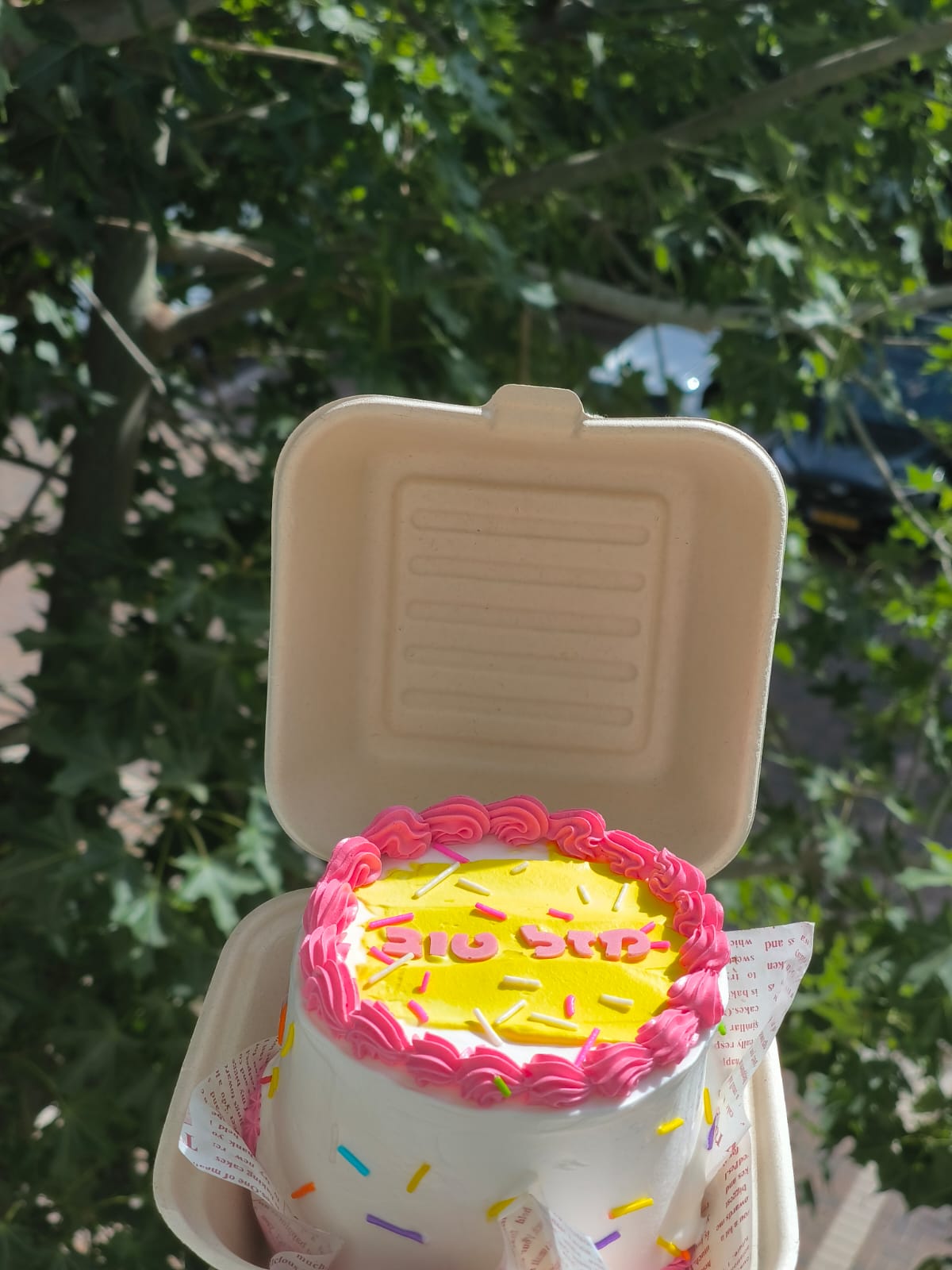 עוגת בנטו צהובה